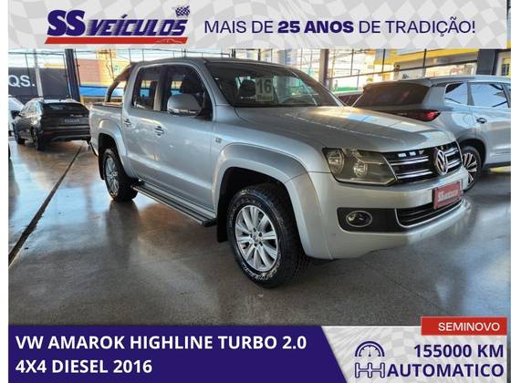 VOLKSWAGEN AMAROK 2.0 HIGHLINE 4X4 CD 16V TURBO INTERCOOLER DIESEL 4P AUTOMÁTICO VOLKSWAGEN AMAROK 2.0 HIGHLINE 4X4 CD 16V TURBO INTERCOOLER DIESEL 4P AUTOMÁTICO